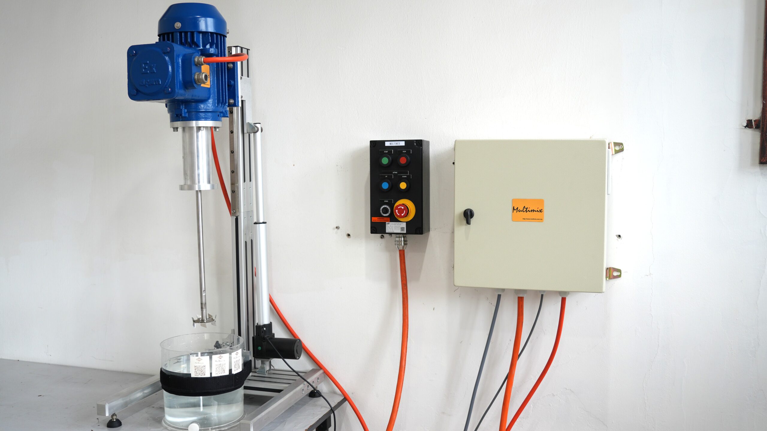Multimix Lab High Speed Disperser with ATEX Remote Control and Panel Control
