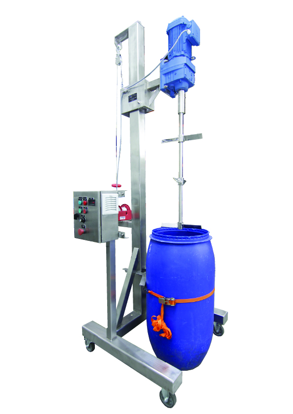 Batch Paddle Mixer with motorized lifting system